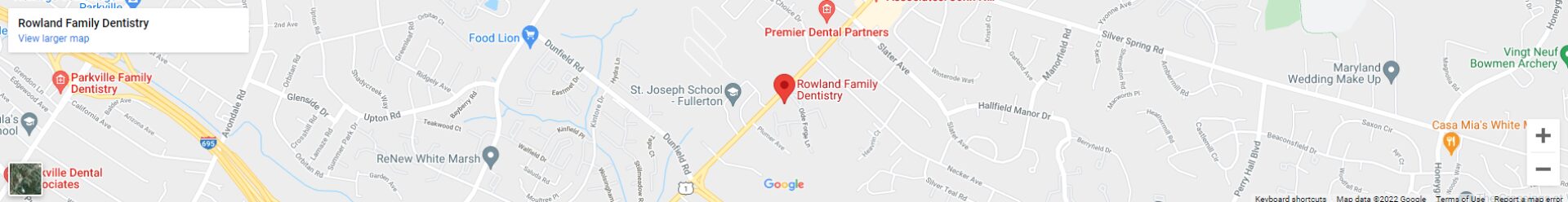 A map of rowland family dentistry